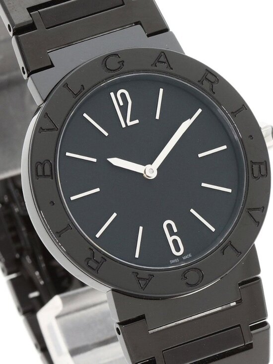 Bvlgari Black Diamond Carbon Watch SS Dlc Boys